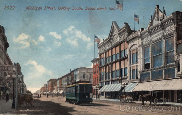 Michigan Street, looking South South Bend Indiana