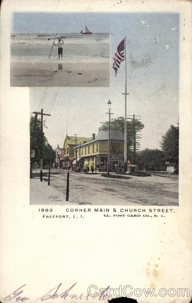 Corner Main & Church street Freeport New York