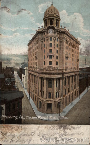 The New Wabash R. R. Station Pittsburgh Pennsylvania