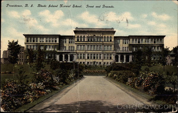 Normal School, Front and Grounds Providence Rhode Island