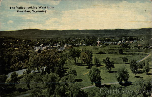 The Valley looking west from Sheridan Wyoming