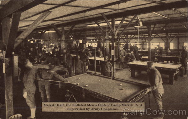 Merritt Hall, the Enlisted Men's Club of Camp Merritt New Jersey