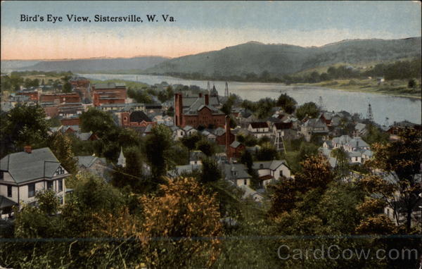 Bird's Eye View of City Sistersville West Virginia