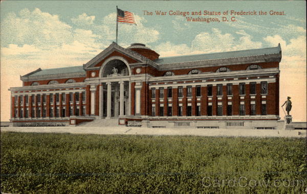 The War College and Statue of Frederick the Great Washington District of Columbia