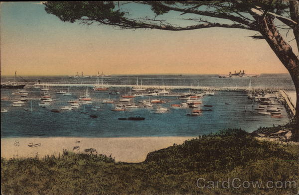 Breakwater and Yacht Harbor Santa Barbara California