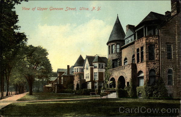View of Upper Genesee Street Utica New York