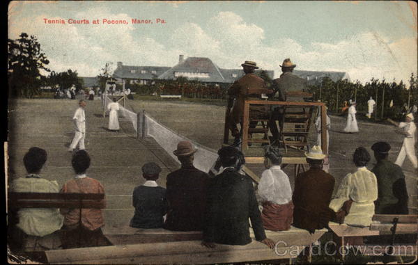 Tennis Courts at Pocono Manor Pennsylvania W. L. Baily
