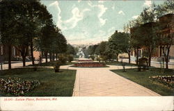 Eutaw Place Baltimore, MD Postcard Postcard
