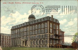 University Faculty Building Fordham, NY Postcard Postcard