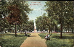 Jackson Park Elizabeth, NJ Postcard Postcard