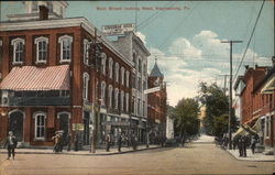 Main Street Looking West Postcard