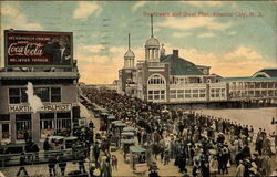 Boardwalk and Steel Pier Postcard