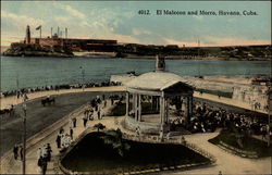 El Malecon and Morro Havana, Cuba Postcard 
