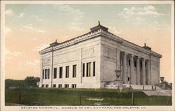 Delgado Memorial, Museum of Art, City Park Postcard