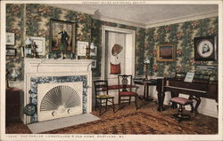 The Parlor, Longfellow's Old Home Portland, ME Postcard Postcard