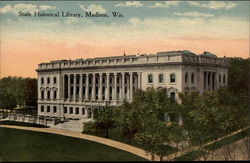 State Historical Library Postcard