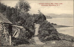 Judway's Camp and Irondequoit Bay, Piseco Lake New York Postcard Postcard