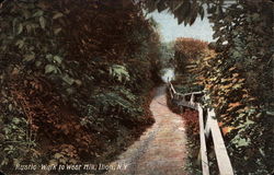 Rustic Walk to West Hill Ilion, NY Postcard Postcard