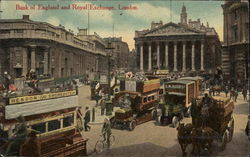 Bank of England and Royal Exchange Postcard