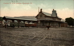 Central Vt. RR Station Randolph, VT Postcard Postcard