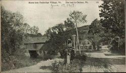 Scene on the road to Chelsea, Vermont Tunbridge, VT Postcard Postcard