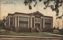 View of High School Harpers Ferry, WV Postcard Postcard