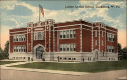 Linden Avenue School Clarksburg, WV Postcard Postcard