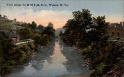 View along the West Fork River Postcard