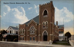 Baptist Church Sistersville, WV Postcard Postcard