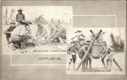 Views of Soldiers at Camp Lee Fort Lee, VA Postcard Postcard