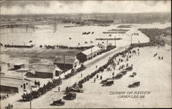 Troops on Review at Camp Lee Fort Lee, VA Postcard Postcard