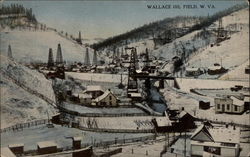 Wallace Oil Field Clarksburg, WV Postcard Postcard