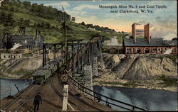 Monongah Mine No. 6 and Coal Tipple Clarksburg, WV Postcard Postcard