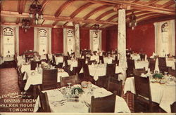 Section of Dining Room, Walter House Postcard