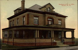 Residence of W.A. Liller Postcard