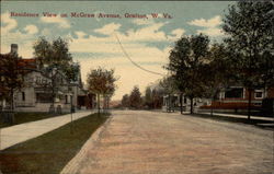 Residence View on McGraw Avenue Postcard