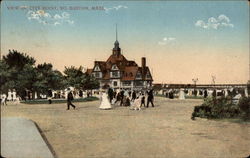 View of City Point South Boston, MA Postcard Postcard
