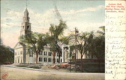 Lyceum Hall, Old First Church, Meeting House Hill Postcard