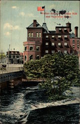 Walter Baker Chocolate Mill and Neponset River Dorchester, MA Postcard Postcard