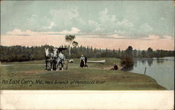 West Branch of Penobscot River North East Carry, ME Postcard Postcard