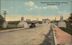 Connecticut Avenue Bridge and Lions Postcard
