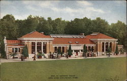 Monkey House, New York Zoological Park Postcard