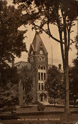 Main Building, Hiram College Ohio Postcard Postcard