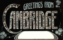 Greetings from Cambridge Postcard