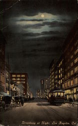 Broadway at Night Postcard