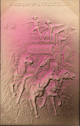 A Holdup of a Stage Coach Postcard