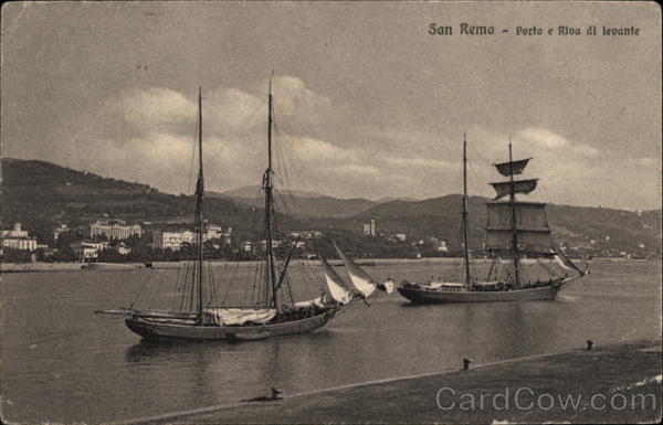 Ships at San Remo Harbor Italia Italy