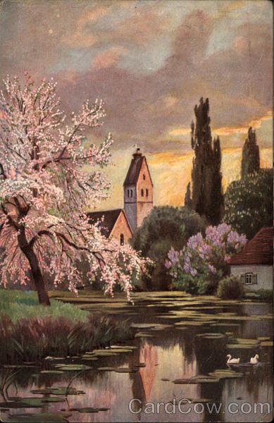 Water Scene on Edge of Town Croatia Eastern Europe