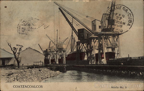 Crane on a Dock Coatzacoalcos Mexico