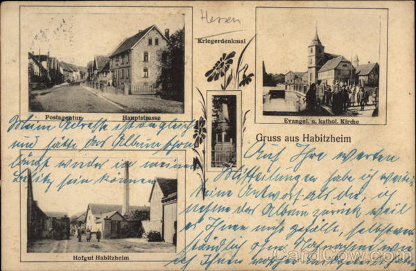 Various Views of Town Habitzheim Germany